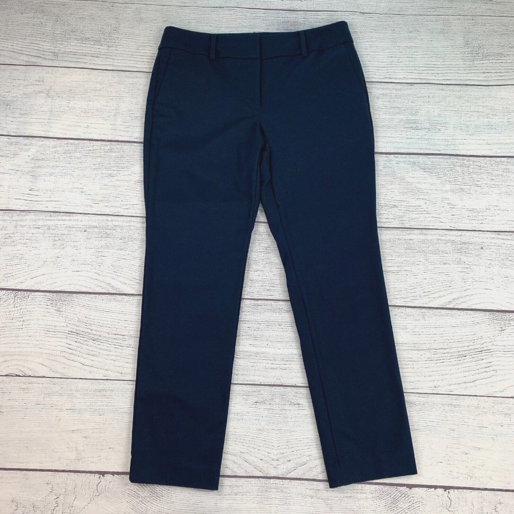 Ann Taylor Factory sz 6P Navy Cropped Dress Pants 27 Inseam